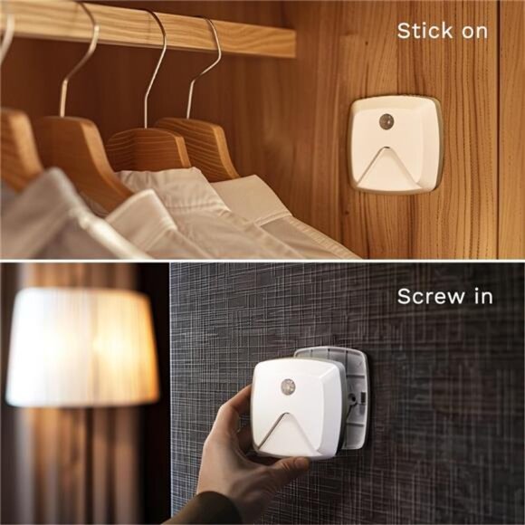 Motion Sensor Lights, Warm White LED Night Light, Stick-Anywhere Stair Lights - Picture 5 of 6
